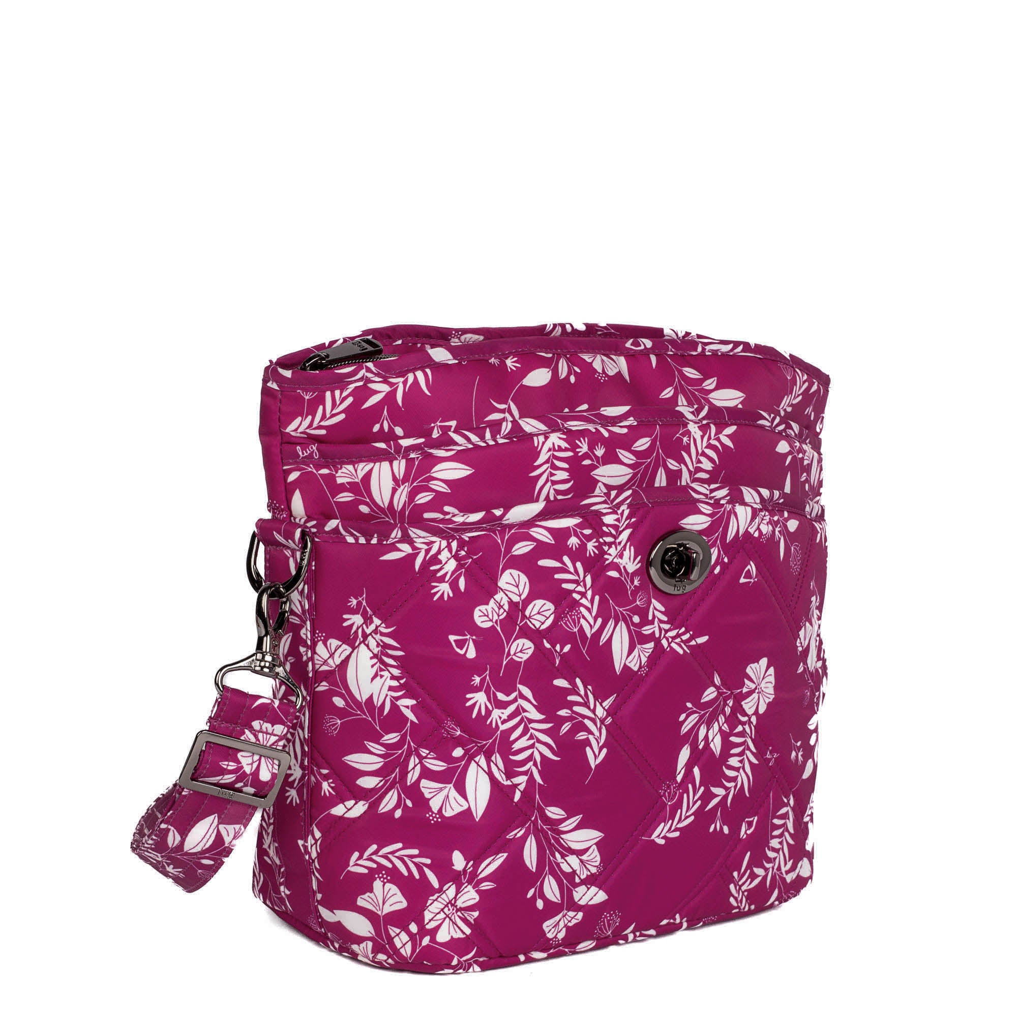 Adagio Shoulder Bag - FLOURISH BERRY (HUMMINGBIRD FLORAL) - AdagioSE_FlourishBerry_02